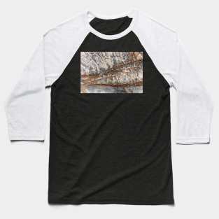 Red & Grey Volcanic Seaside Surface - Alternative Baseball T-Shirt